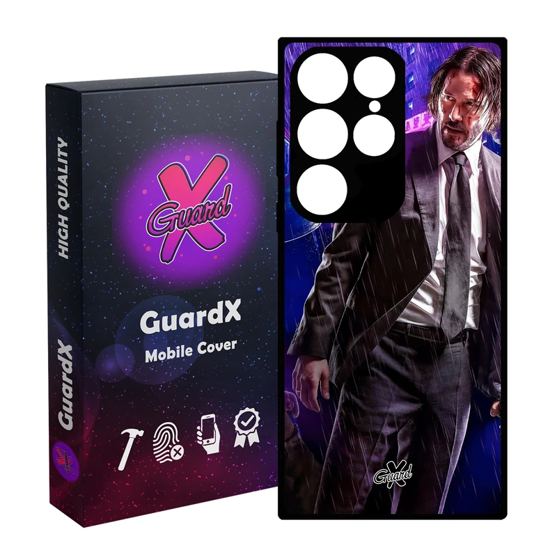 کاور گارد ایکس طرح John Wick مدل Glass10124 مناسب برای گوشی موبایل سامسونگ Galaxy S24 Ultra