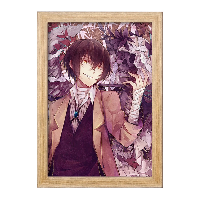 تابلو خندالو مدل اوسامو دازای انیمه سگ های ولگرد بانگو  کد 11779