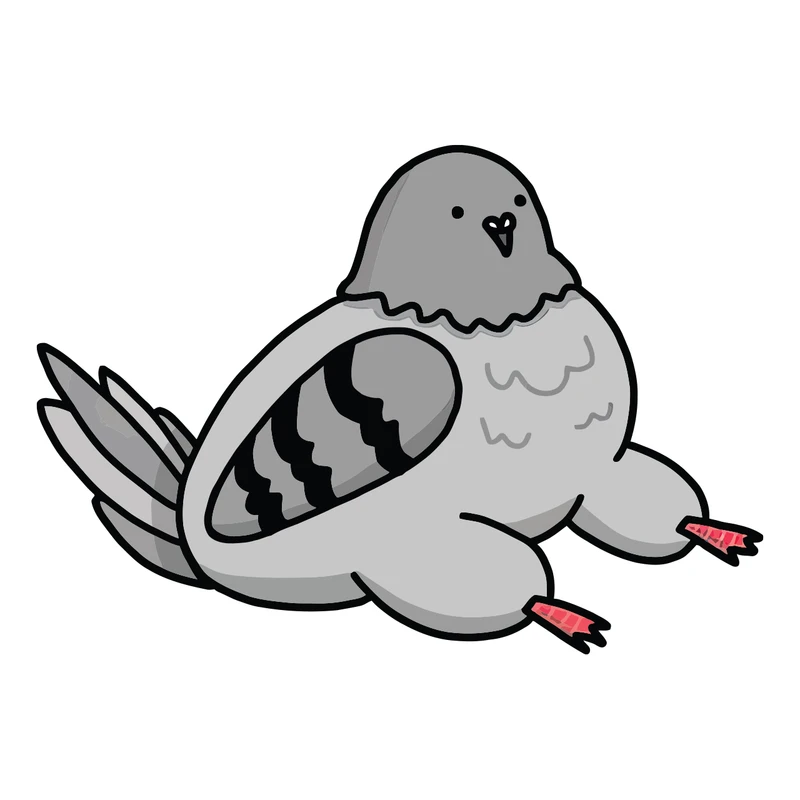 استیکر لپ تاپ پویا مارکت طرح کفتر خسته کد 3687