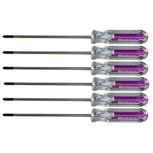 پیچ گوشتی چهارسو میکس مدل HT-00 3100 مجموعه 6 عددی