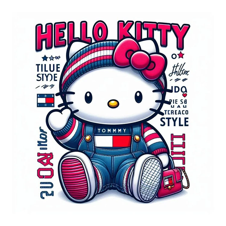 استیکر پارچه و لباس پاد آفرین مدل کیتی کد 384