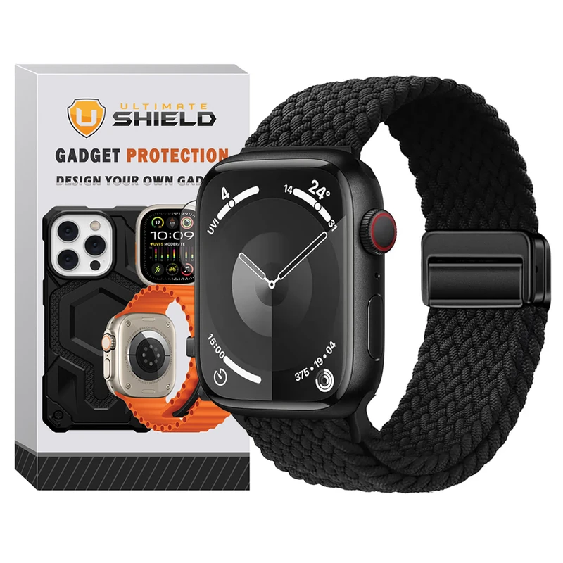 بند آلتیمیت شیلد مدل Braided Magsolo مناسب برای اپل واچ 45 mm سری 7
