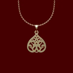 گردنبند طلا 18 عیار زنانه مدوپد مدل قلب کد MM2-1-1046