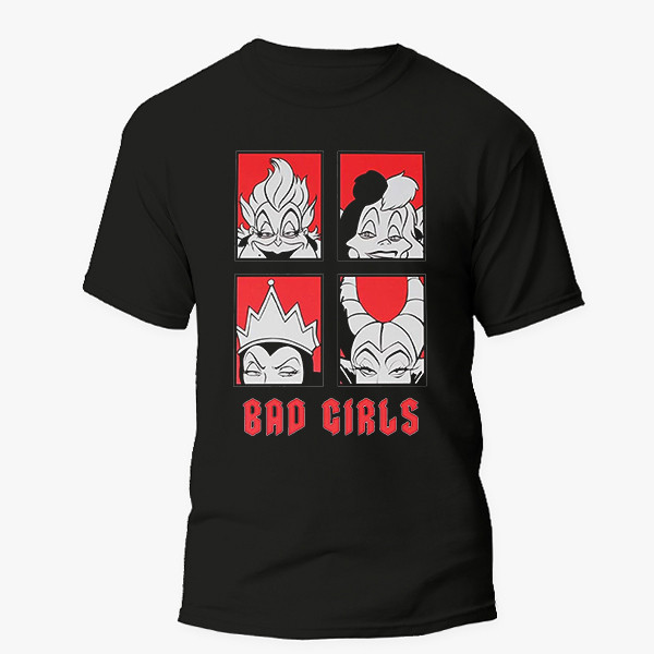 تی شرت آستین کوتاه دخترانه مدل bad girls کد z039