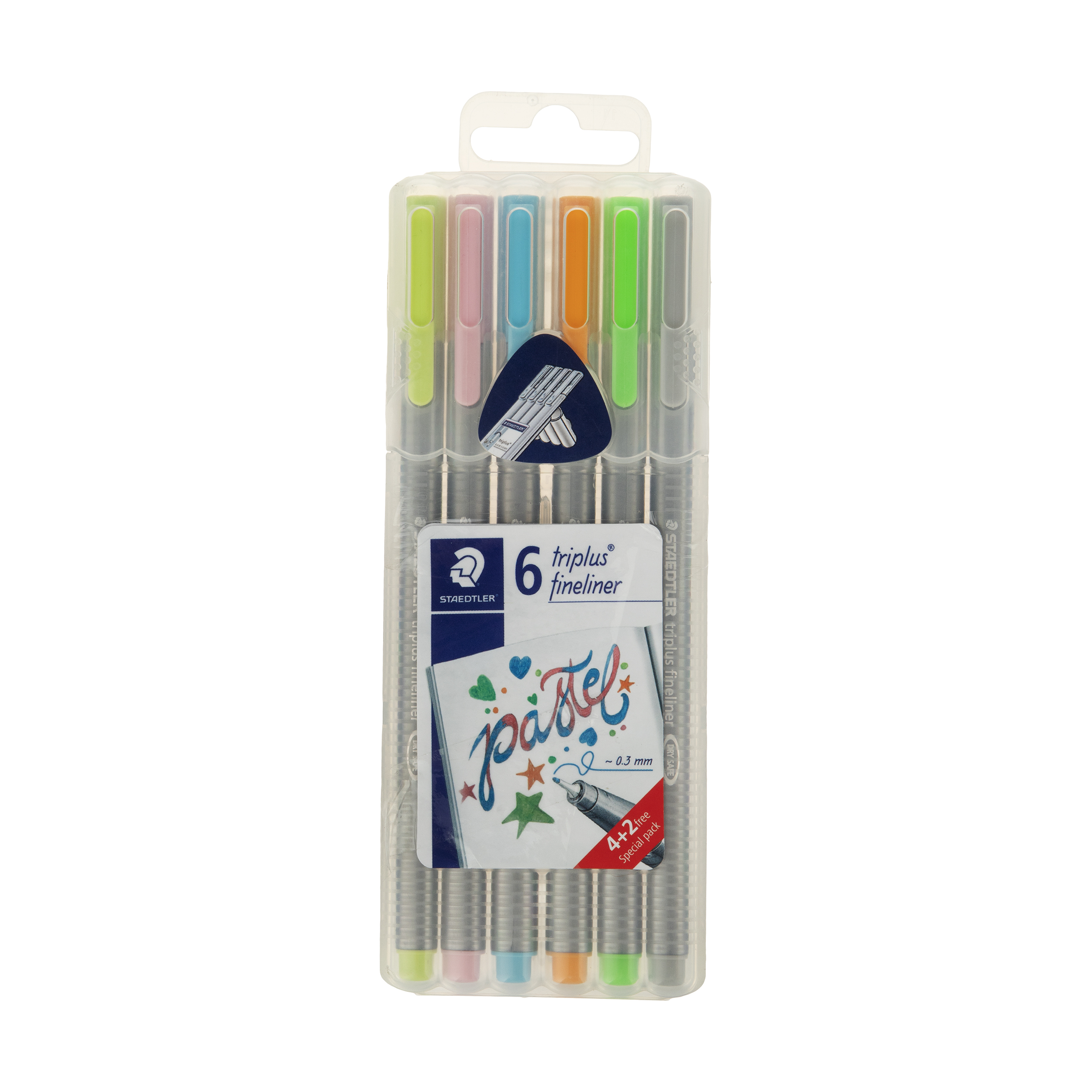 روان نویس استدلر مدل Triplus Fineliner-Pastel بسته 6 عددی