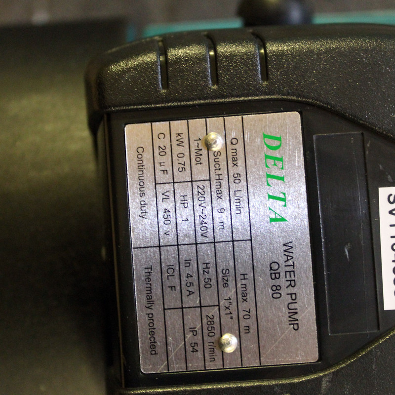 پمپ آب دلتا مدل QB80 کد 1HP پمپ آب دلتا مدل QB80 کد 1HP