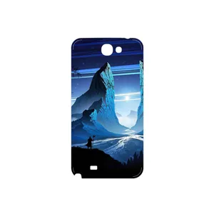 MAHOOT Blue Mountains Digital Art Cover Sticker for Samsung Galaxy Note 2