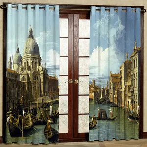 پرده مدل شهر هازان پانچی کد 4261 سایز 140x200 سانتی متر