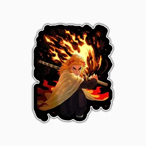 استیکر لپ تاپ و موبایل بووم طرح انیمه Demon Slayer مدل Rengoko کدPS101