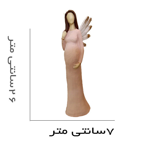 مجسمه دنیا دکوری سرمد مدل فرشته مادر باردار کد 2