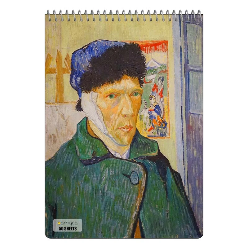 دفتر نقاشی 50 برگ سیمی کارنیکا طرح نقاشی های ون گوگ Van Gogh Paintings کد 48056