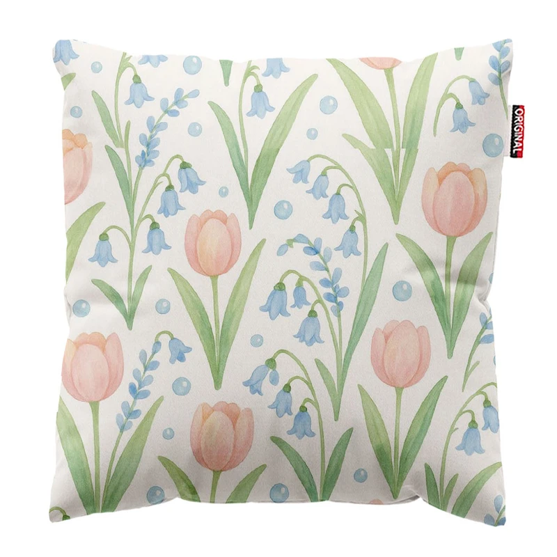 کوسن پاد آفرین طرح گل کد 2825 سایز 30*30 سانتی متر