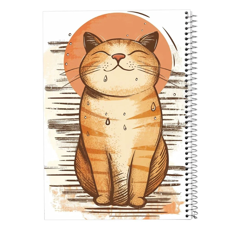 دفتر ژورنال نویسی 50 برگ مدوپد مدل نقطه ای طرح سگ و گربه کد DF17333