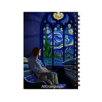 دفتر زبان طرح شب پرستاره ونگوک کد D-6023