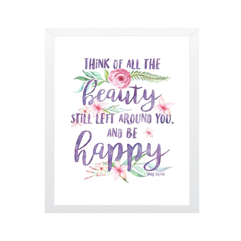 تابلو مدل به همه زیبایی‌هایی که هنوز در اطرافت باقی مانده است فکر کن