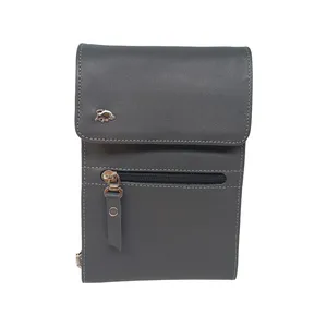 کیف گردنی مردانه سرزمین چرم مدل دنیز کد 331007