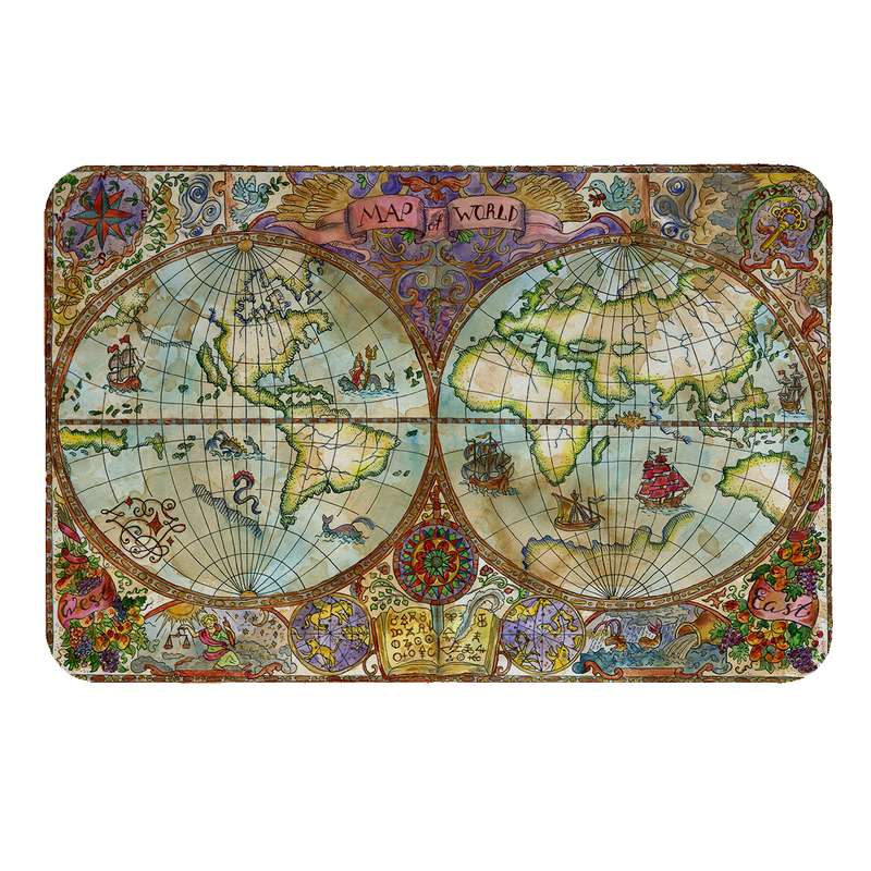 زیرقابلمه ای طرح کره زمین کد 5658 زیرقابلمه ای طرح کره زمین کد 5658