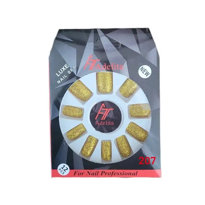 ناخن مصنوعی آدلیتا مدل Sh-G-207 بسته 12 عددی