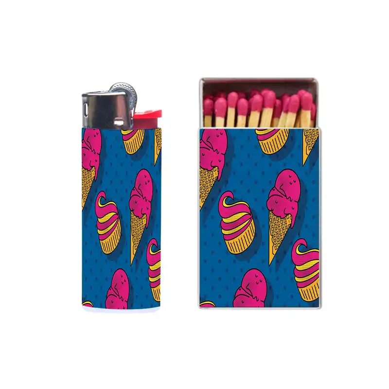 فندک مدل بستنی کد 397 به همراه کبریت