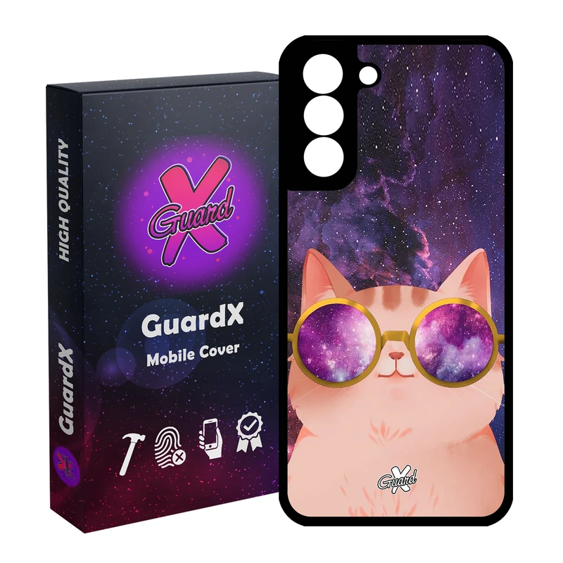 کاور گارد ایکس طرح Cat مدل Glass10078 مناسب برای گوشی موبایل سامسونگ Galaxy S21 FE