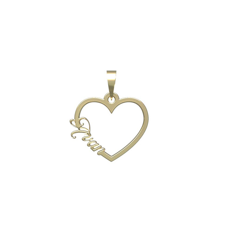 آویز گردنبند طلا 18 عیار زنانه مدوپد مدل اسم آوان avan کد PB1-10277