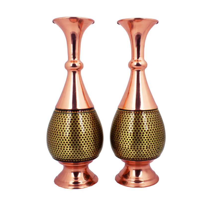 گلدان خاتم کاری کد 2501 بسته دو عددی 