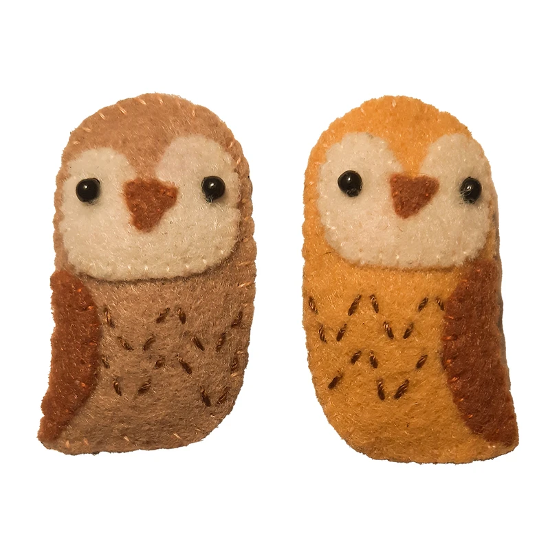 مگنت طرح جغد نمدی بسته 2 عددی