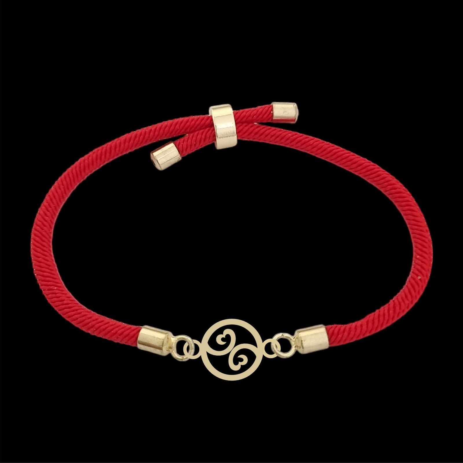 دستبند طلا 18 عیار زنانه لیردا مدل قلب 6900 thr -  - 1