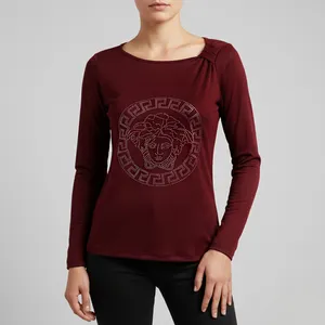 بلوز آستین بلند یقه گرد زنانه مدل NT844-3