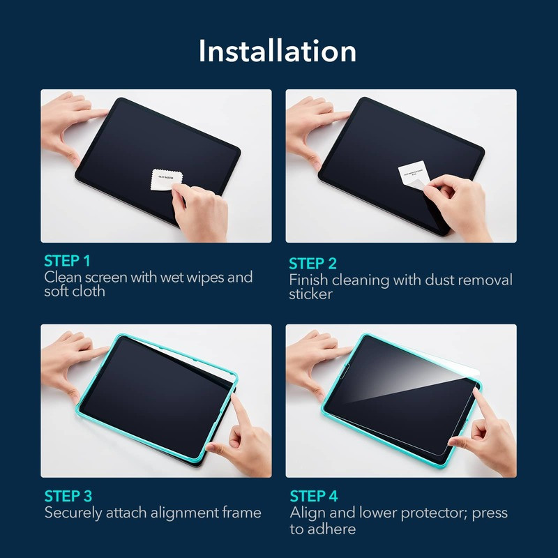 محافظ صفحه نمایش ای اِس آر مدل Tempered Glass S-P مناسب برای تبلت اپل iPad Pro 12.9