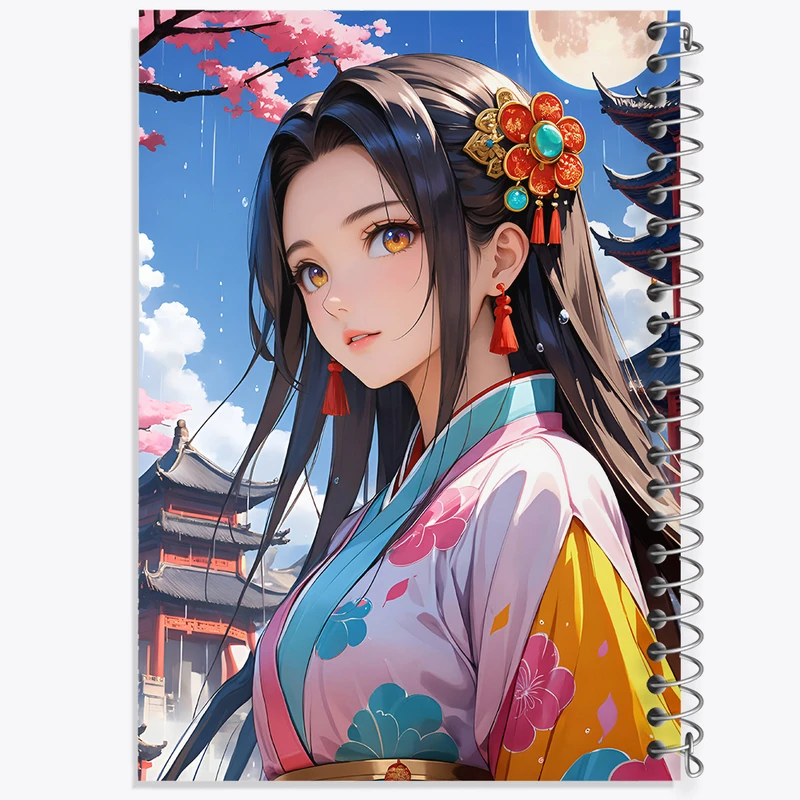 دفتر لیست خرید 50 برگ خندالو طرح دختر انیمه ای کد N4540