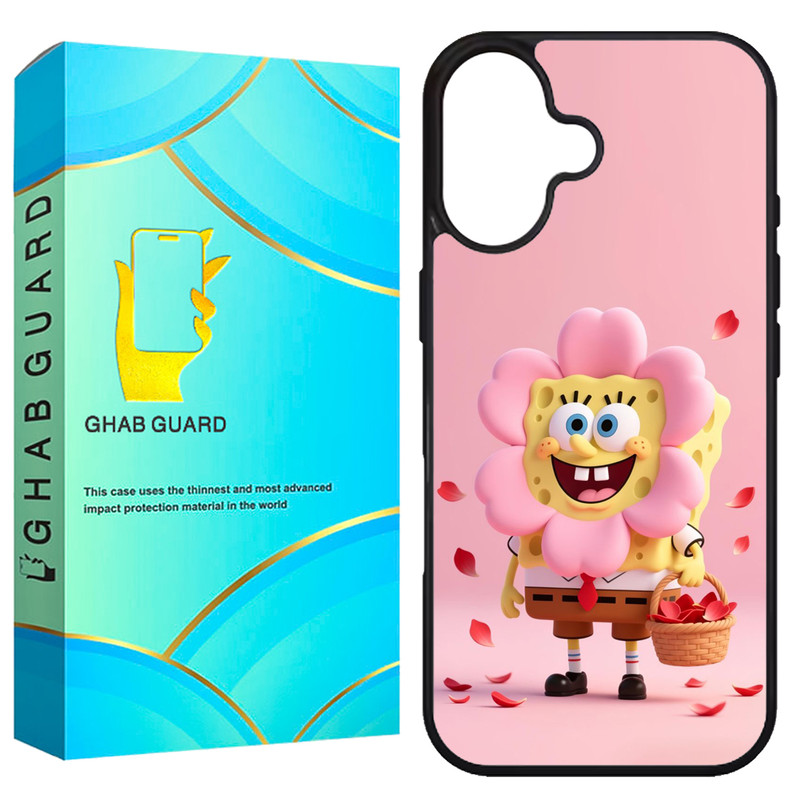 کاور قاب گارد طرح باب اسفنجی مدل G16PL مناسب برای گوشی موبایل اپل iPhone 16 Plus