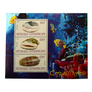 تمبر یادگاری مدل صدف کد bc-1270 مجموعه 3 عددی