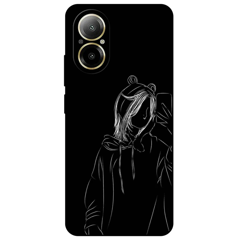 کاور مگافون طرح دخترانه مدل 1841 مناسب برای گوشی موبایل ریلمی C67 4G