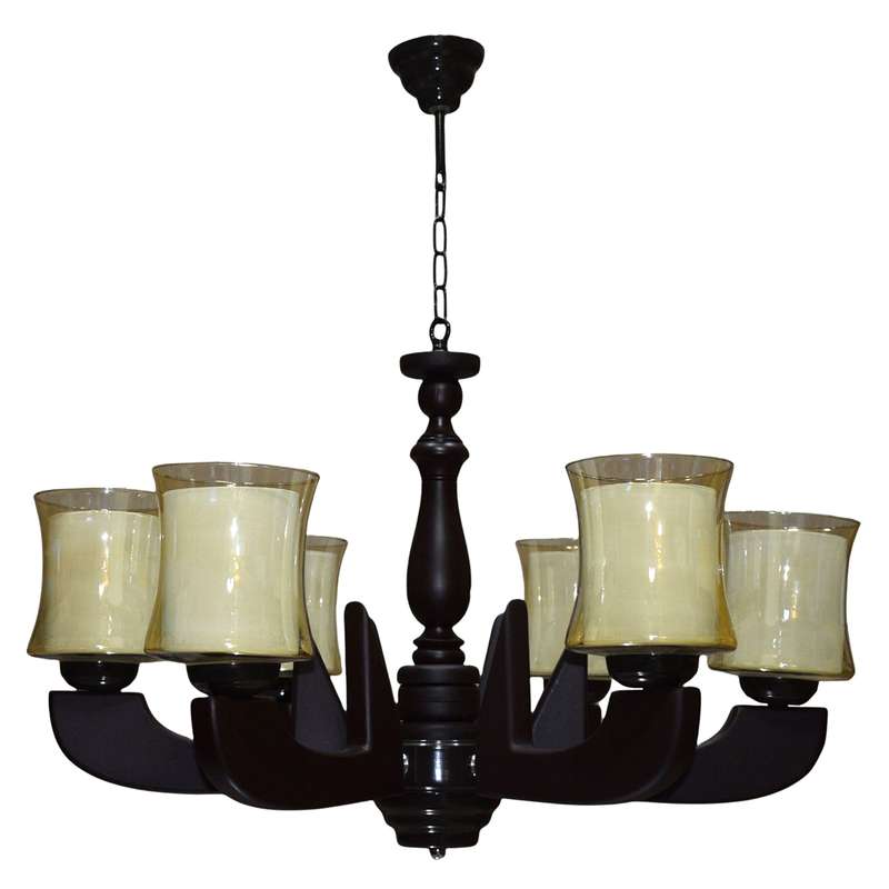    لوستر شش شعله چشمه نور کد G680/6-BR