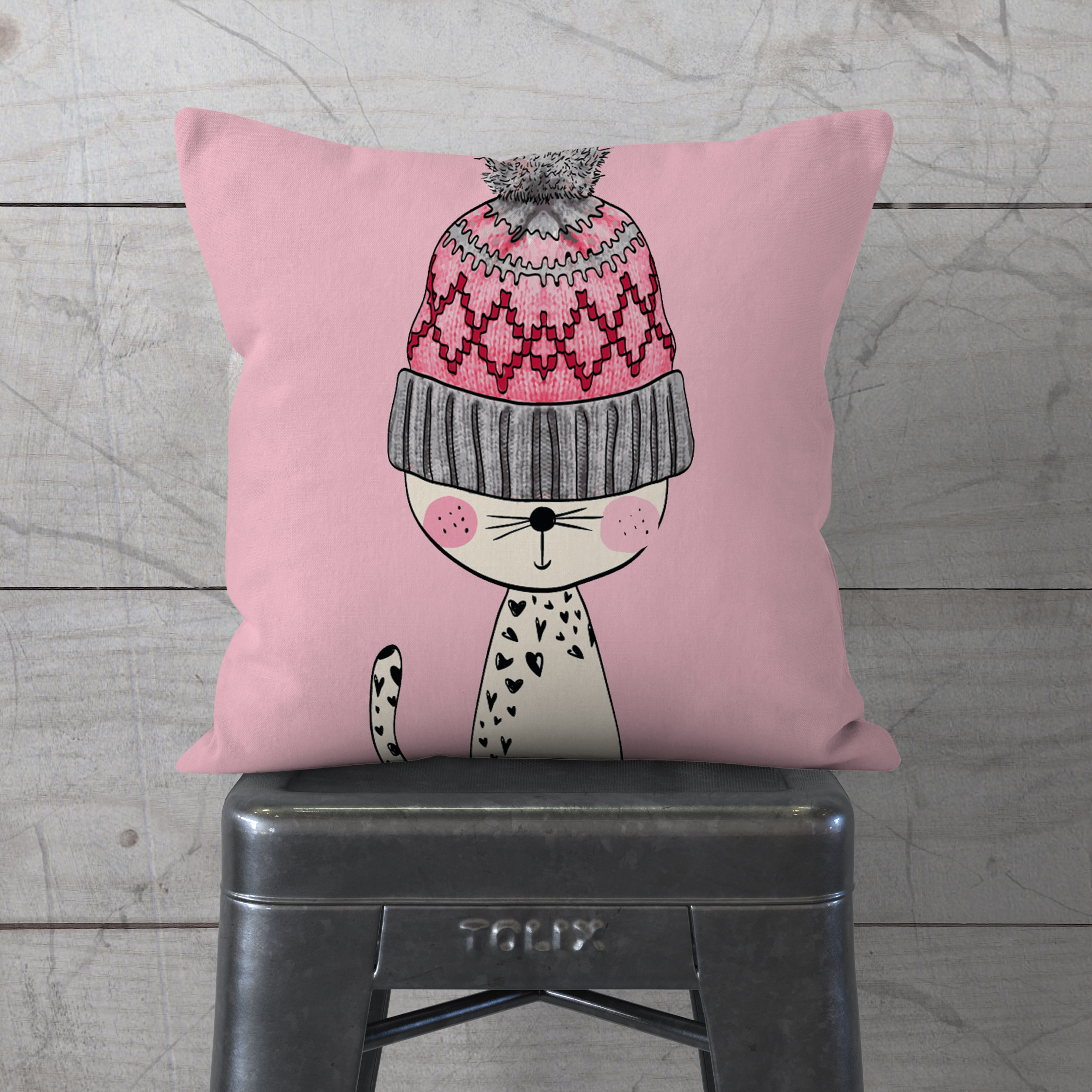 کاور کوسن کودک مدل گربه کد 9977