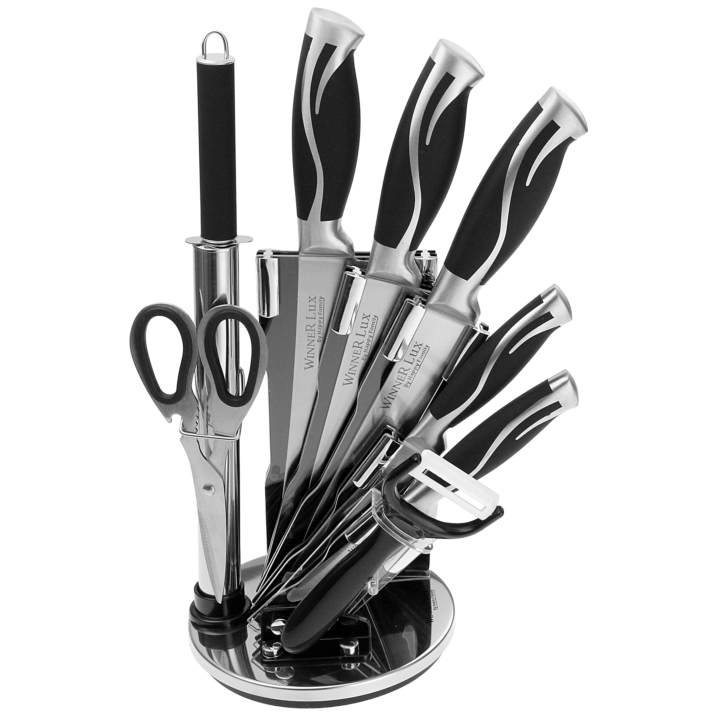 سرویس چاقو آشپزخانه 9 پارچه وینر لوکس مدل KH-003