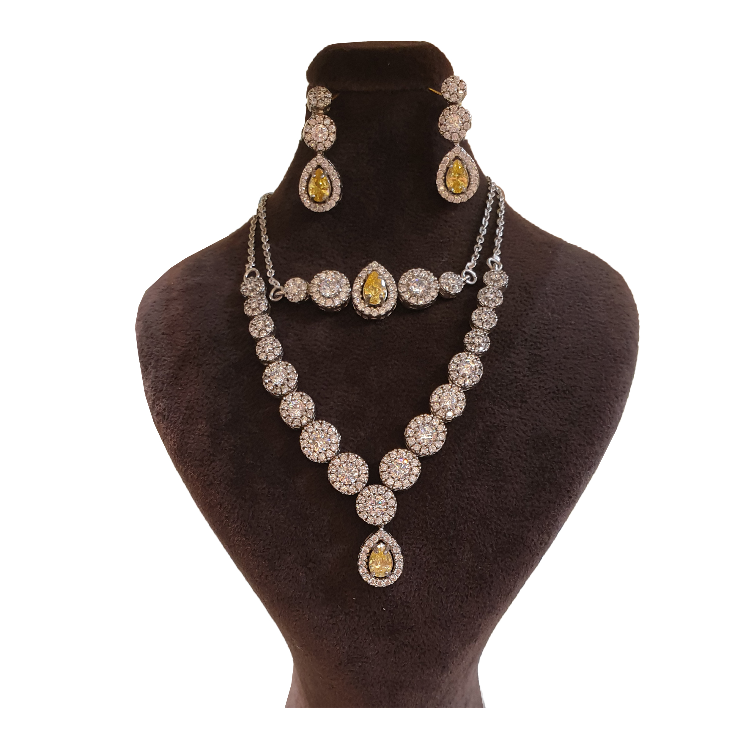 نیم ست نقره زنانه مدل 12