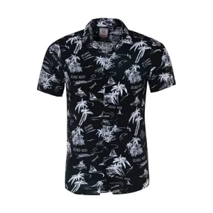 پیراهن آستین کوتاه مردانه مدل هاوایی MNMFD48