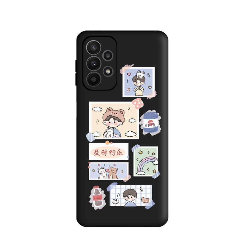 کاور طرح قاب عکس پسرکد FF106 مناسب برای گوشی موبایل سامسونگ Galaxy A73