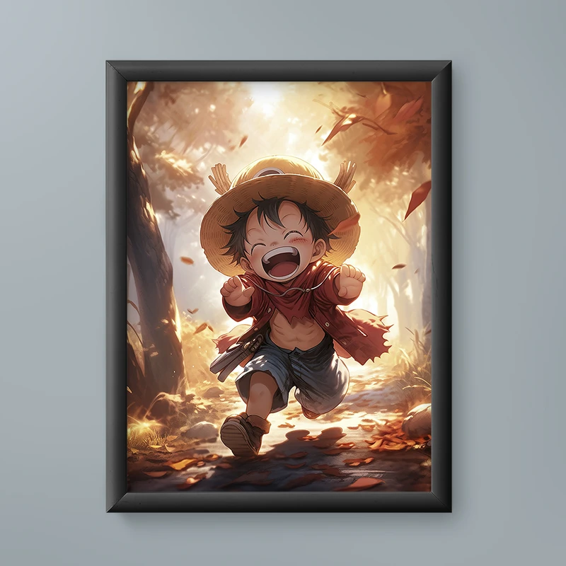 تابلو مدل لوفی چیبی وان پیس Chibi Luffy One Piece 01