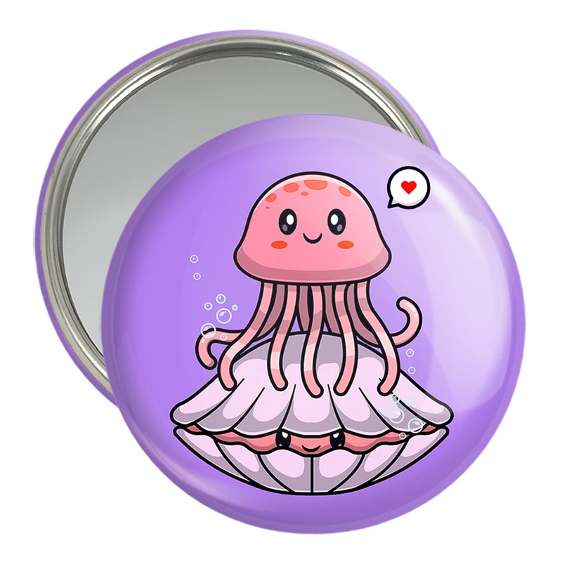 آینه جیبی خندالو مدل حیوانات بامزه عروس دریایی کد 29704