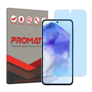 Promate Resistant model Matte anti-blue ray screen protector suitable for Samsung Galaxy A55 mobile phone