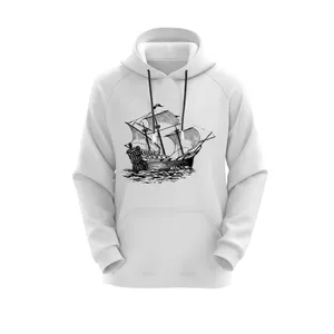 هودی زنانه مدل کشتی کد E18 رنگ سفید