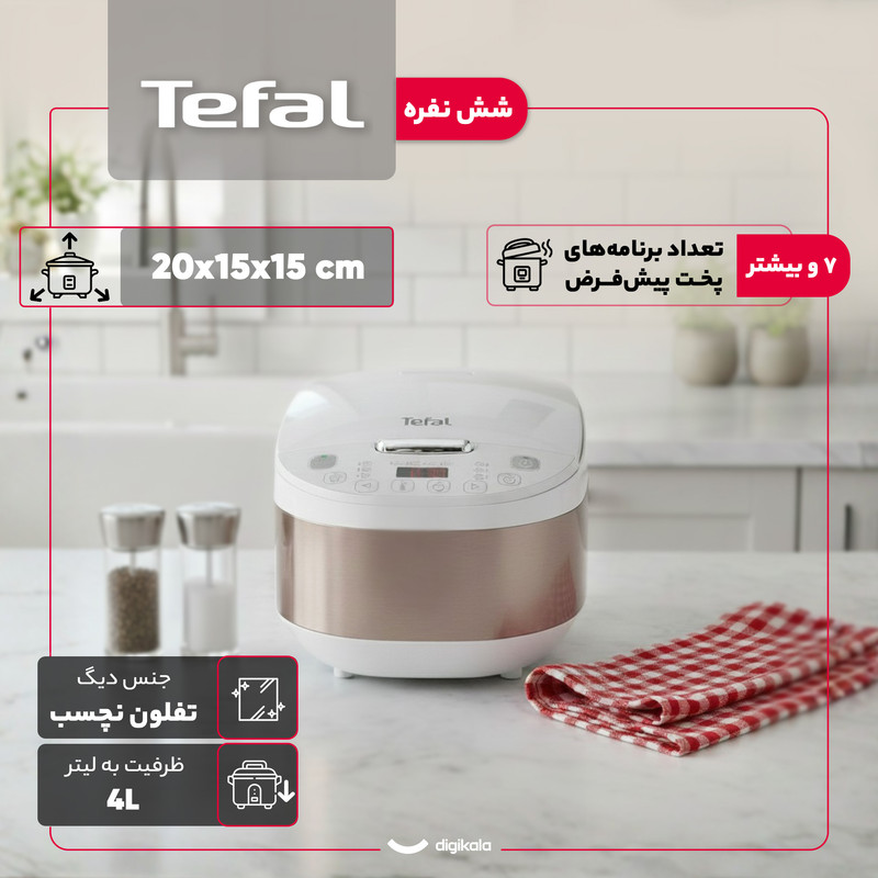 پلوپز 6 نفره تفال مدل RK622825