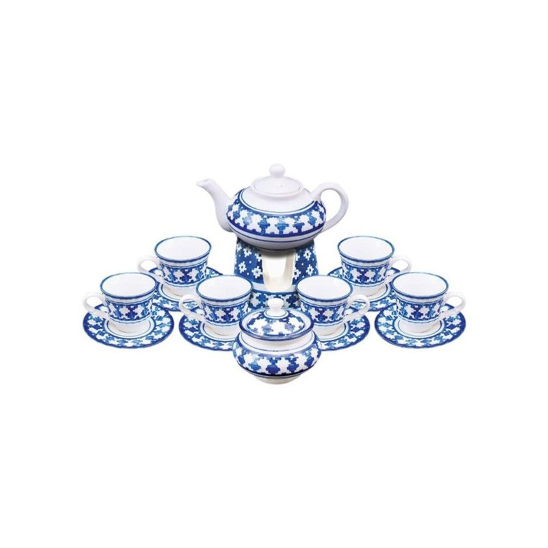 سرویس چای خوری طرح زیلو مجموعه  17 عددی