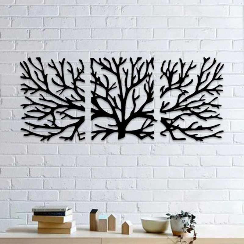 استیکر طرح شاخه‌های خشک مدل WB17 مجموعه 3 عددی