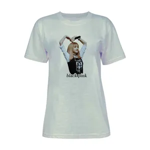 تی شرت آستین کوتاه زنانه مدل گروه بلک پینک کد K48 T 