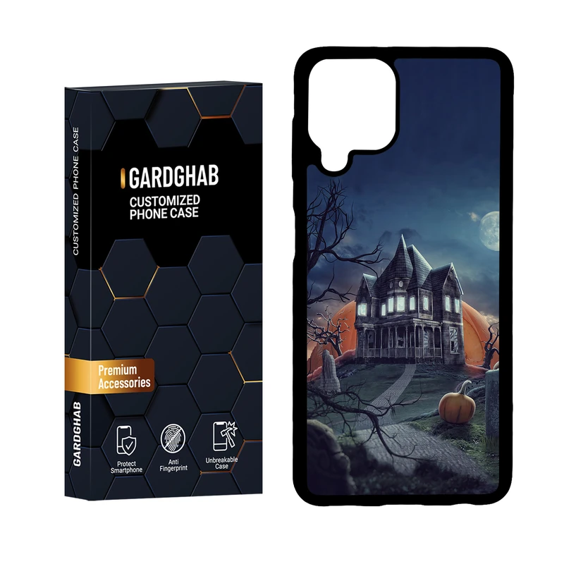   کاور گارد قاب مدل پشت گلس هنری مناسب برای گوشی موبایل سامسونگ Galaxy A22 4G