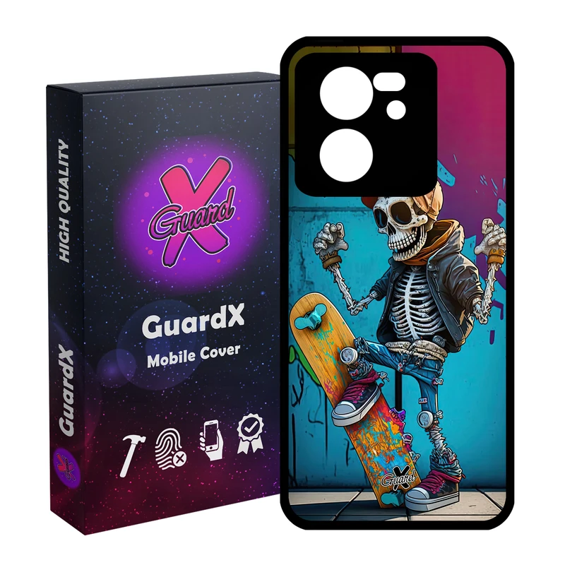 کاور گارد ایکس طرح اسکلت مدل Glass10603 مناسب برای گوشی موبایل شیائومی 13T/13T Pro/Redmi K60 Ultra